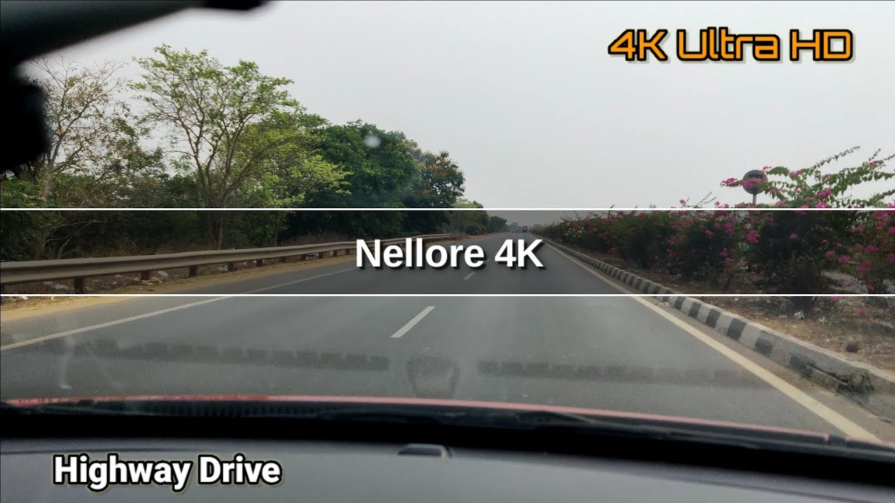 Nellore 4K | Nellore Highway Drive | Pleasant India Driving Tours