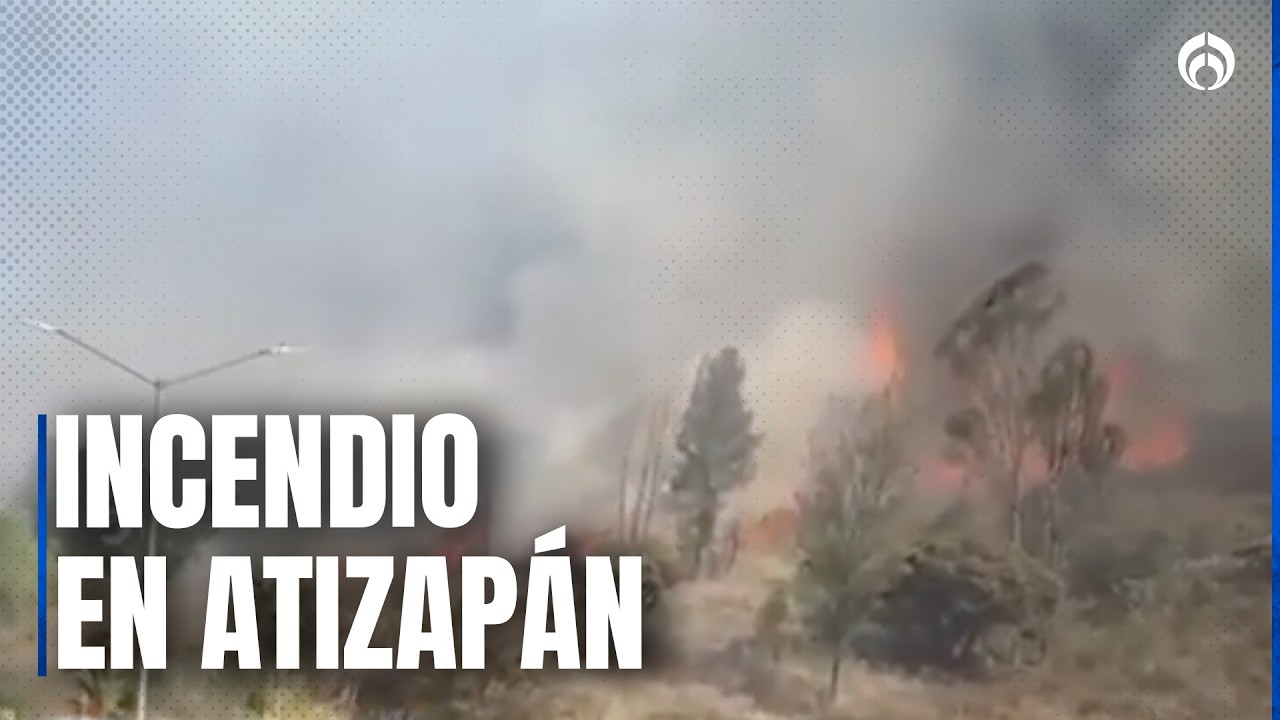 Incendio de pastizal en Galerías Atizapán moviliza a cuerpos de emergencia