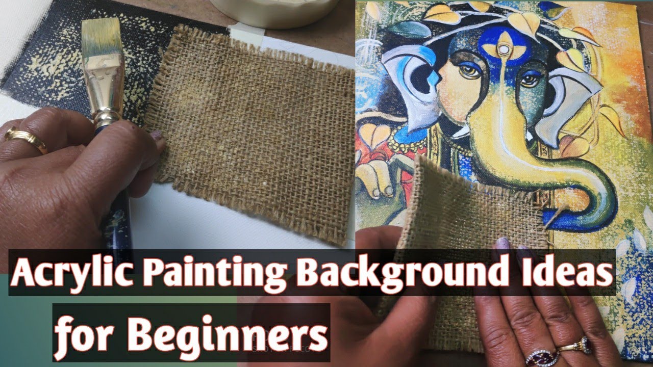 Acrylic Painting Background Techniques for Beginners ... you can use for your Paintings ... 🖌️🎨