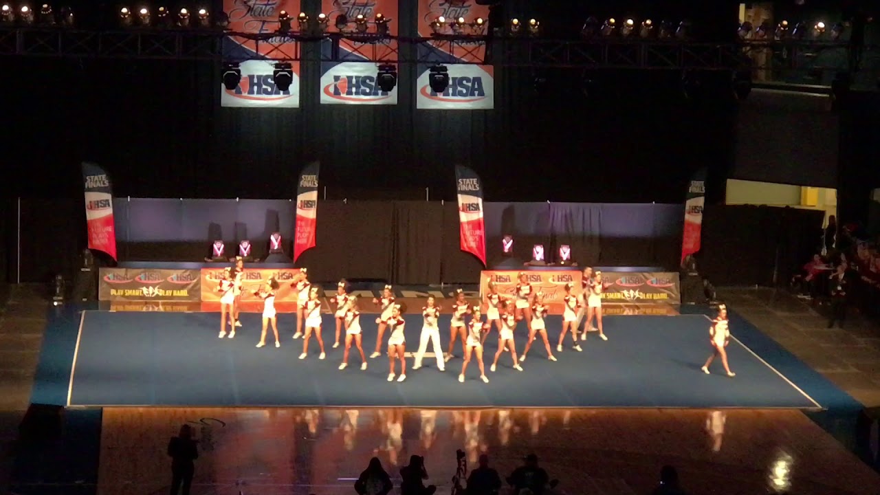 Lockport Varsity Cheer @ IHSA State 2018 (Day 2)