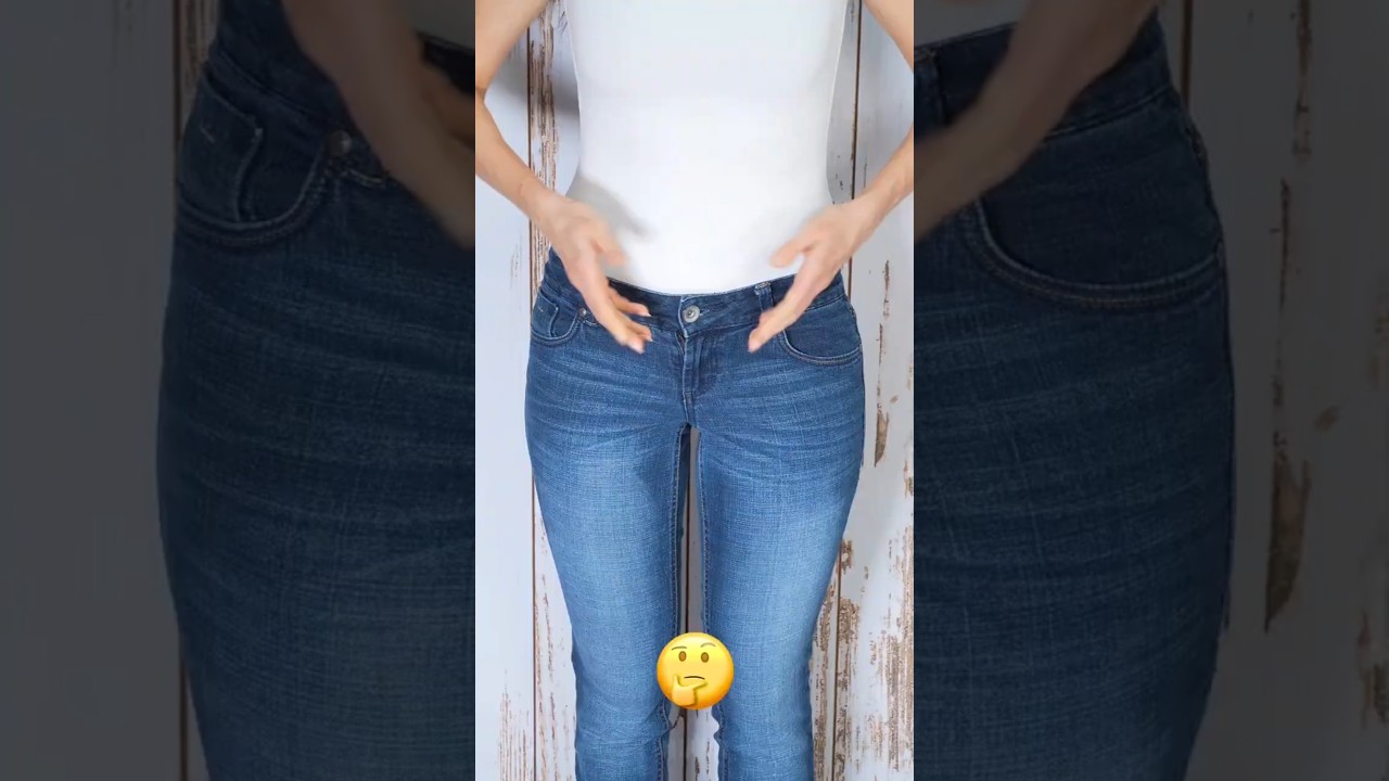 Как переделать джинсы с низкой талией в джинсы с высокой талией Miarti 🧵✂️