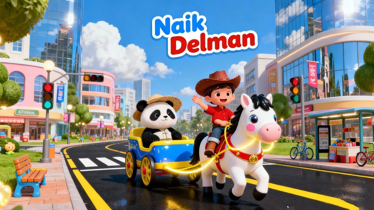 NAIK DELMAN - LAGU ANAK ANAK / LAGU ANAK BALITA / LAGU ANAK POPULER / LAGU ANAK TERBAIK