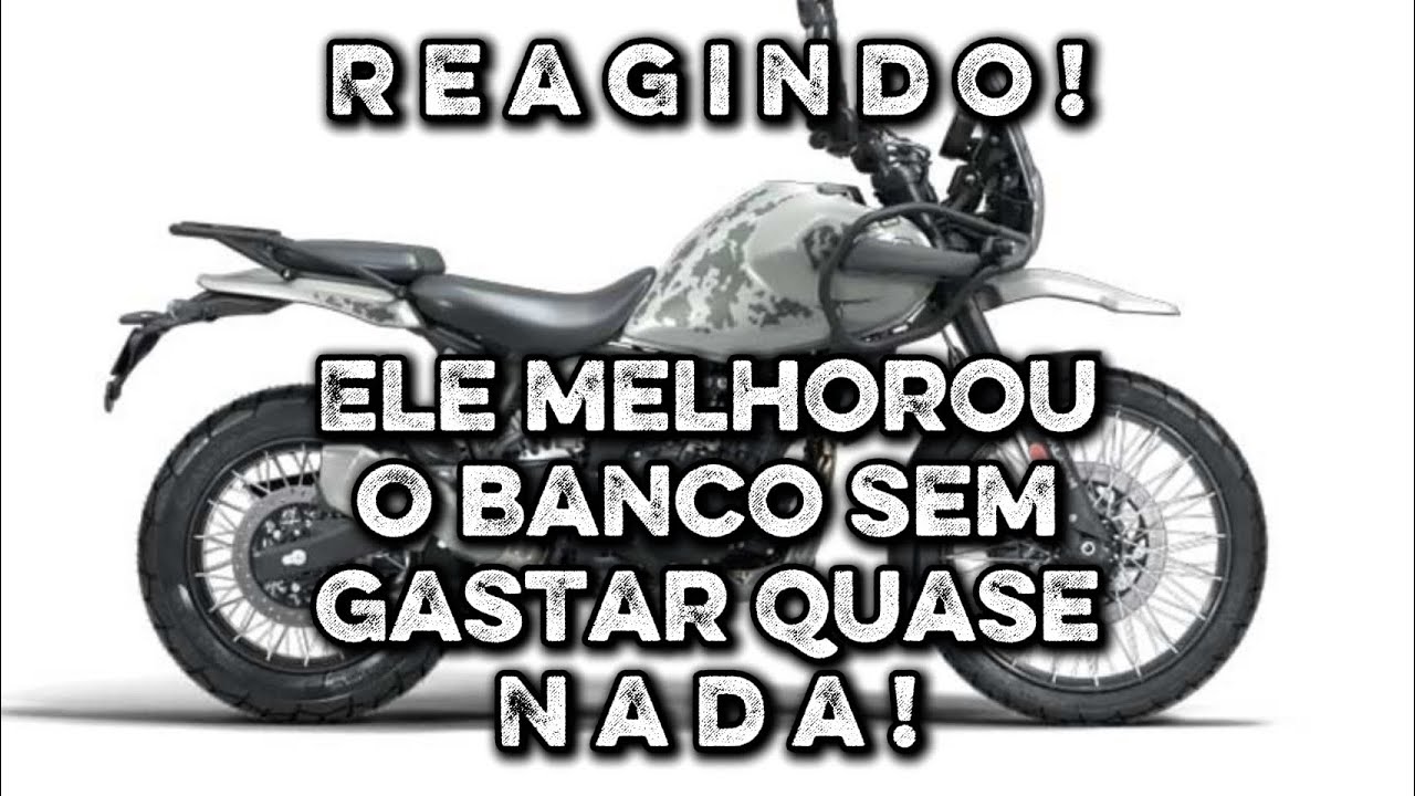 REAGINDO ao @FabioCavichioli2024  que melhorou o banco da #himalayan450 em casa gastando pouco !