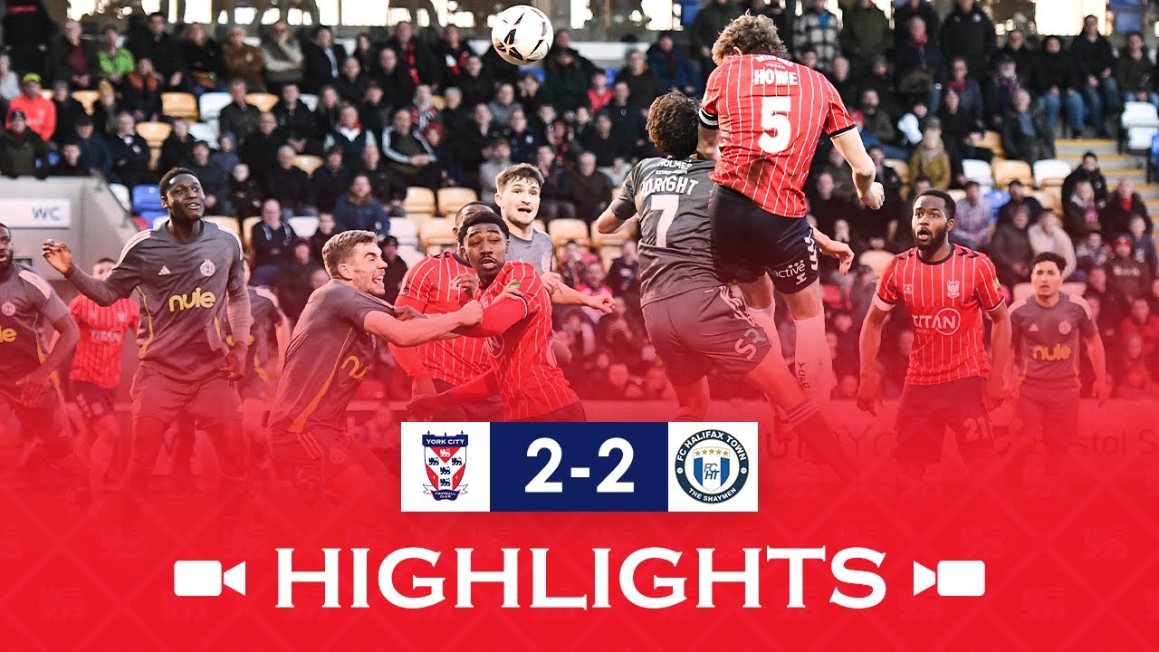 📺 Match Highlights | York City 2-2 FC Halifax Town | 2024/25