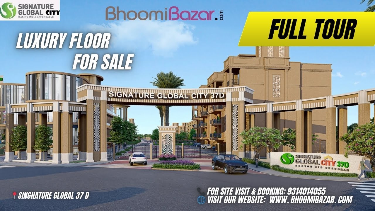 LUXURY FLATS FOR SALE/ 📍SIGNATURE GLOBAL  37 D FULL VIDEO