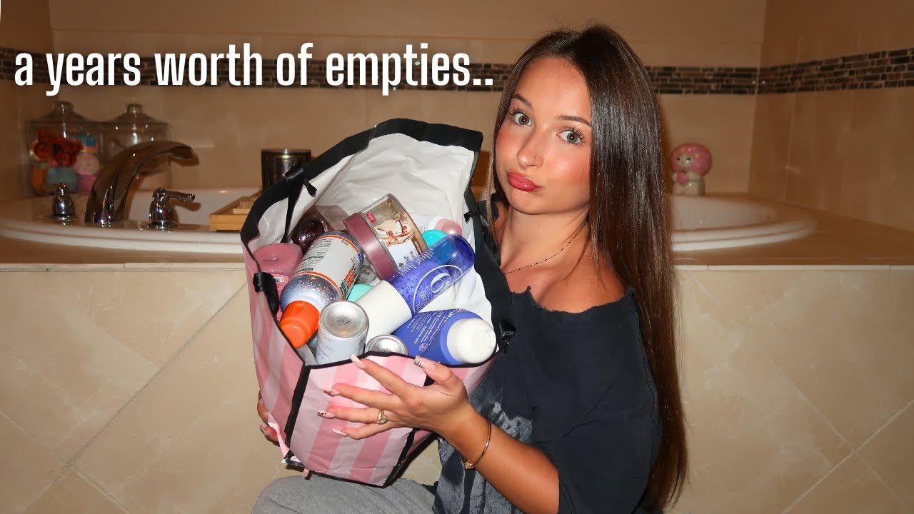 HYGIENE PRODUCTS I'VE SUCKED DRY (a years worth of empties!)