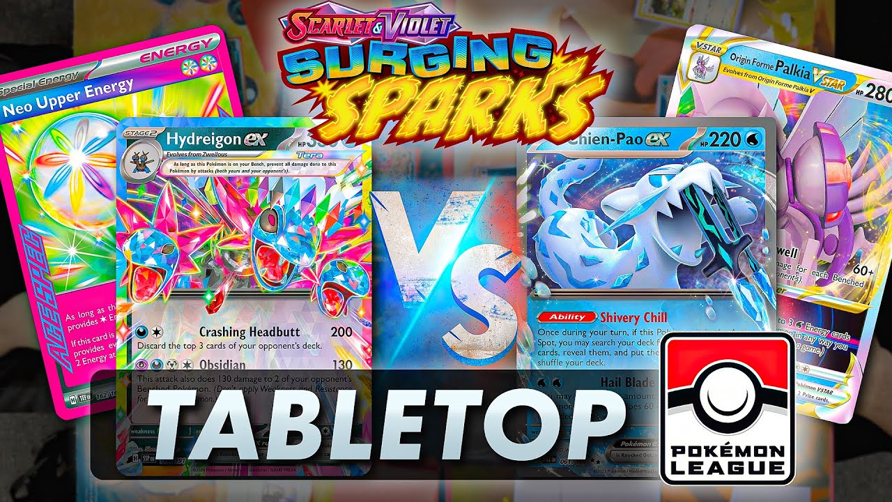 Hydreigon ex vs Chien Pao ex | SURGING SPARKS | League BO3 | Tabletop
