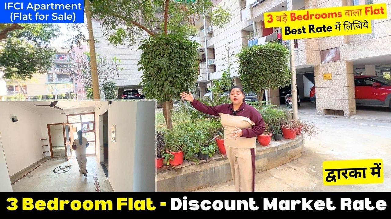Best Market Deal, 3 BHK Flat for Sale - Dwarka Sec 23, New Delhi (IFCI Apartment, Near Expressway)