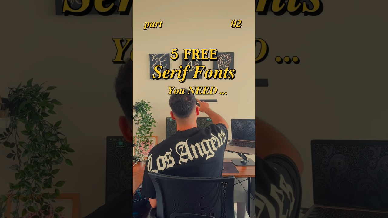 Best 10 Free Sarif Fonts ⬇️ #font #fontdesign #graphicdesign #illustrator #photoshop #designer