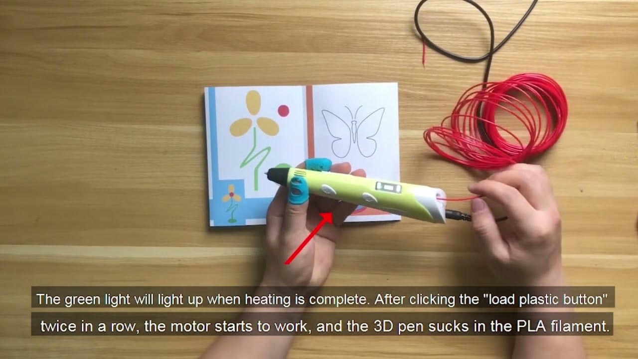 New Creative Children's 3D Printing Pen With LED Display Power Adapter