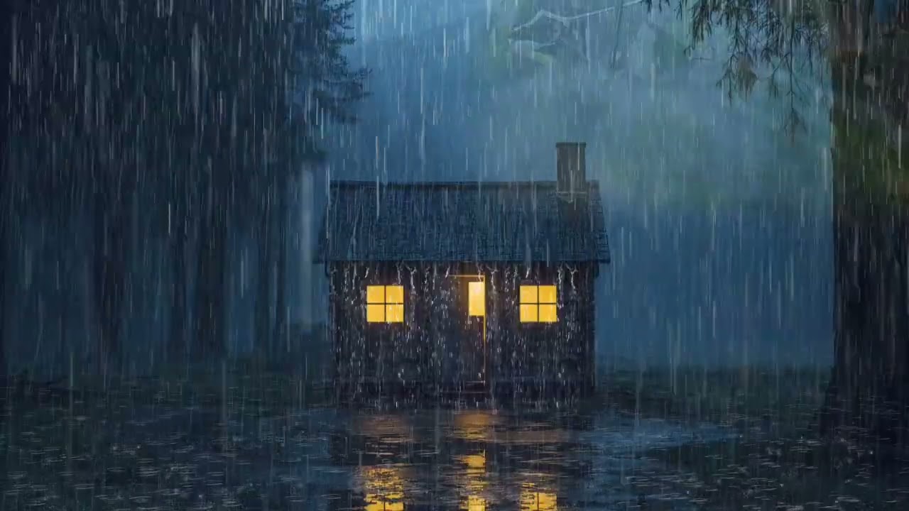 Ultimate Deep Sleep with Heavy Rain, Thunder, and Cozy Cabin Sounds