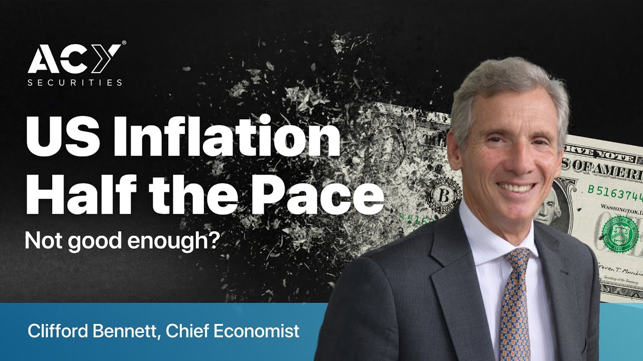 US Inflation Half the Pace is not good enough - Market Update with Clifford Bennett ACY Securities