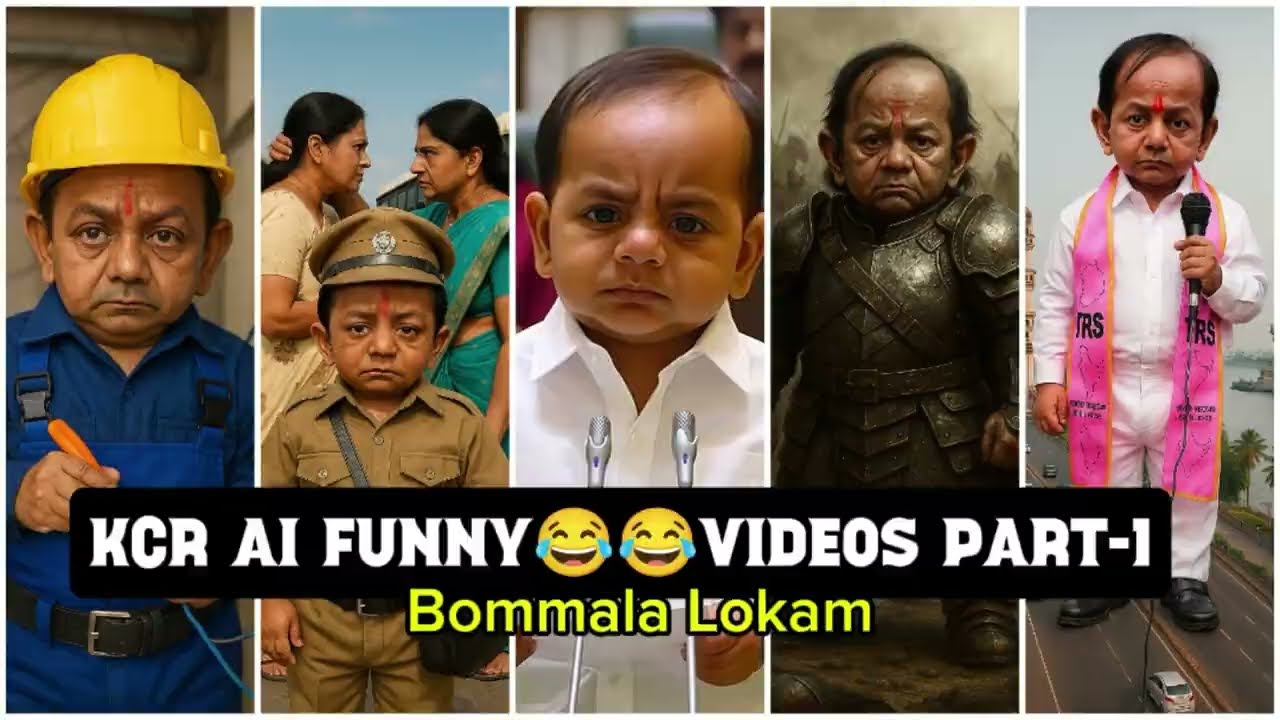 KCR Funny AI Videos😂- Viral KCR Funny AI Version I Bommala Lokam I Telugu  #viral #kcr #ai #funny
