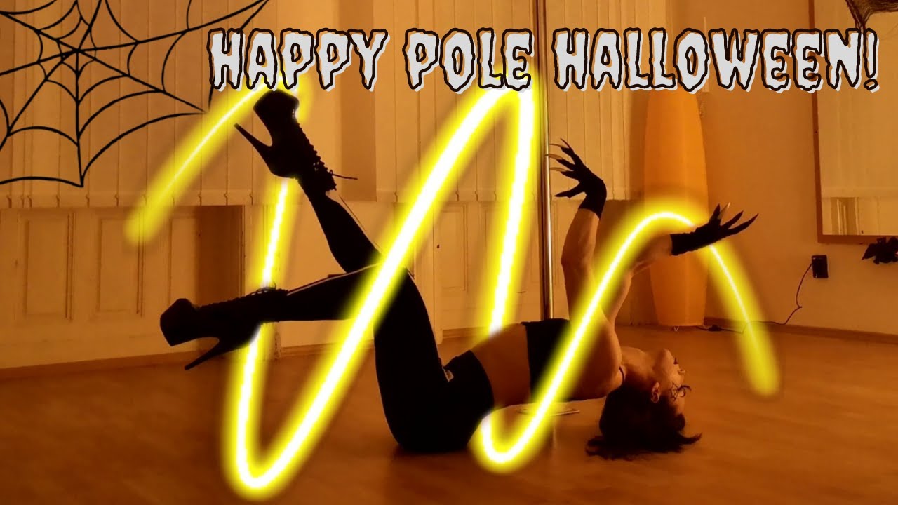 Heuréka Halloween: Shoulder Mount Leg Twirls | Floorwork | Rúdtánc | Pole Dance Tutorial