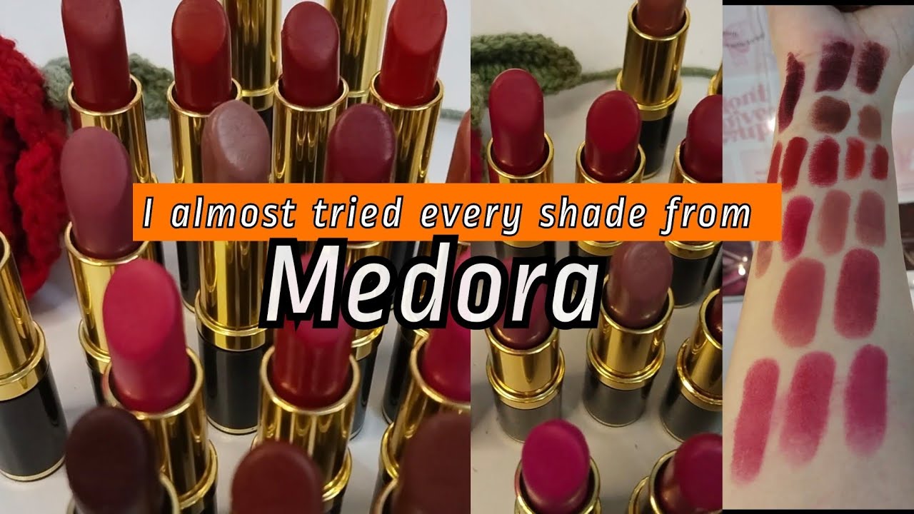 Medora lipstick review | Top 15 Medora shades with numbers