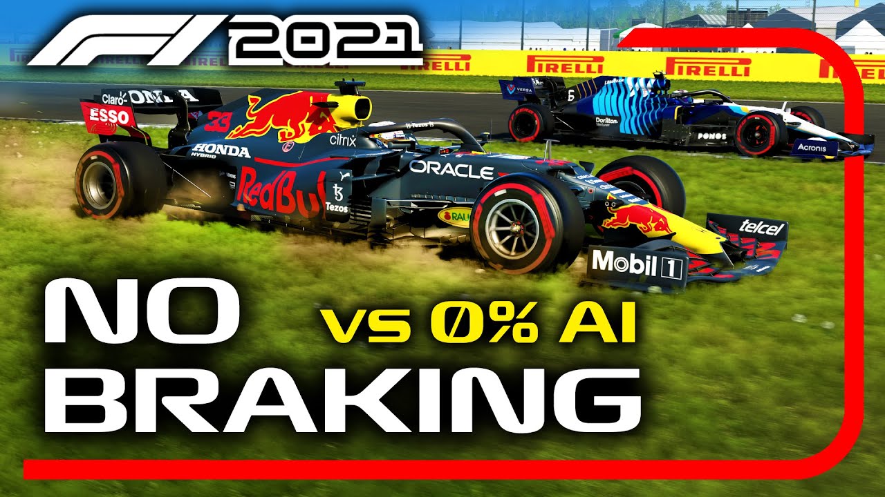Can You Beat 0% AI WITHOUT BRAKING on the F1 2021 Game?!