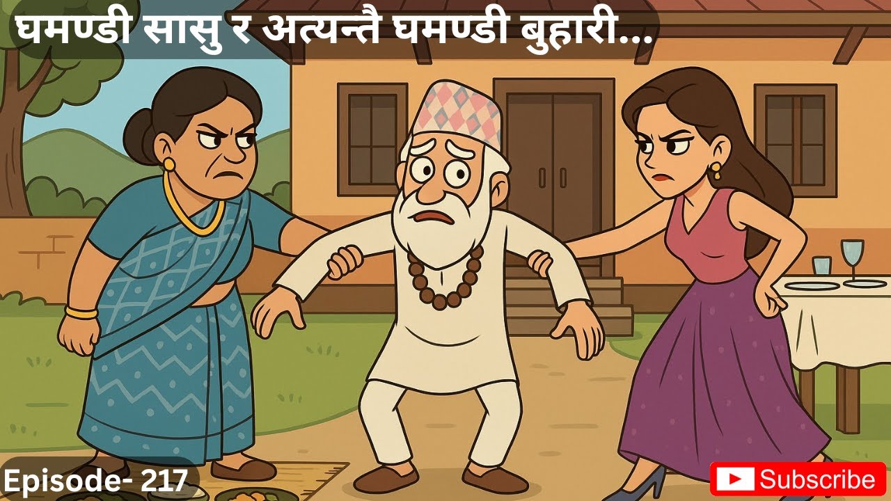 घमण्डी सासु र अत्यन्तै घमण्डी बुहारी.... - 217 #kathamandap #suspensestories   #lokkatha