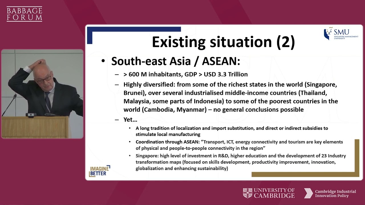 The Babbage Forum: Industrial Innovation Policy in Asia – Professor Arnoud De Meyer