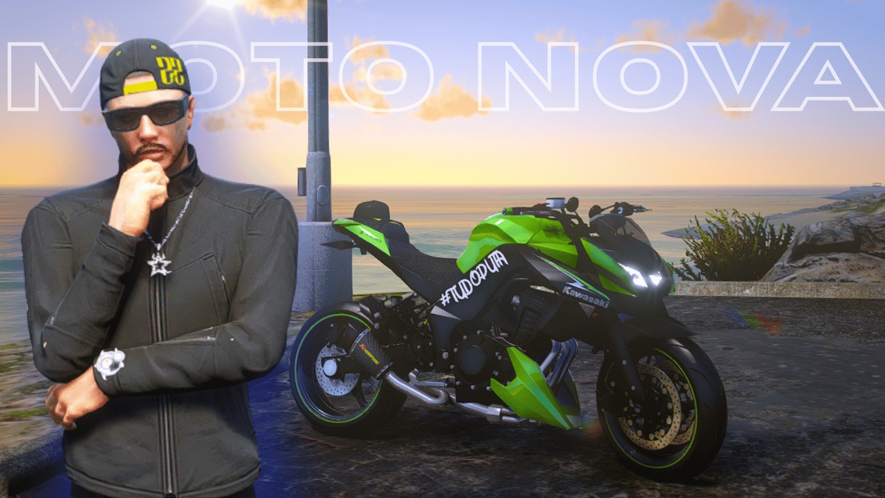 GTA V - VIDA DE JOVEM | COMPREI UMA MOTO NOVA E LACREI O BRAÇO!! #ep41