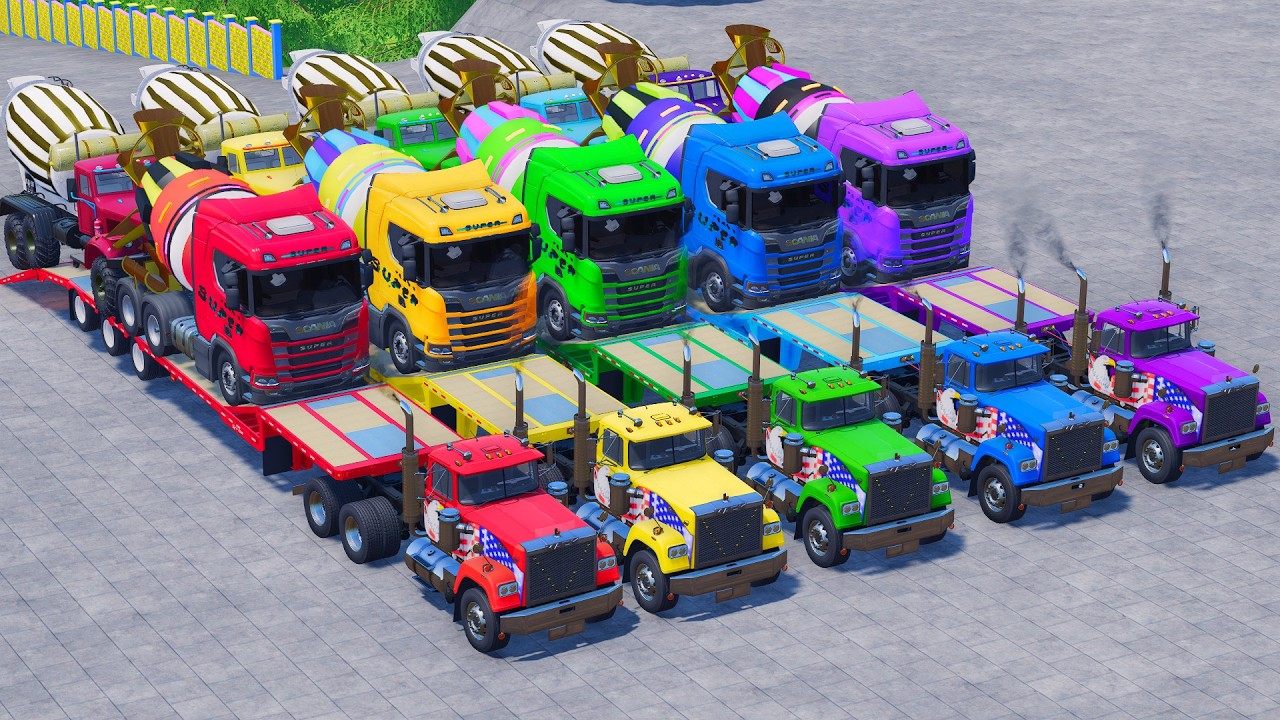 Transporting American Mixer Trucks on the Hardest Road Ever! 🚚  Farming Simulator 22 #150