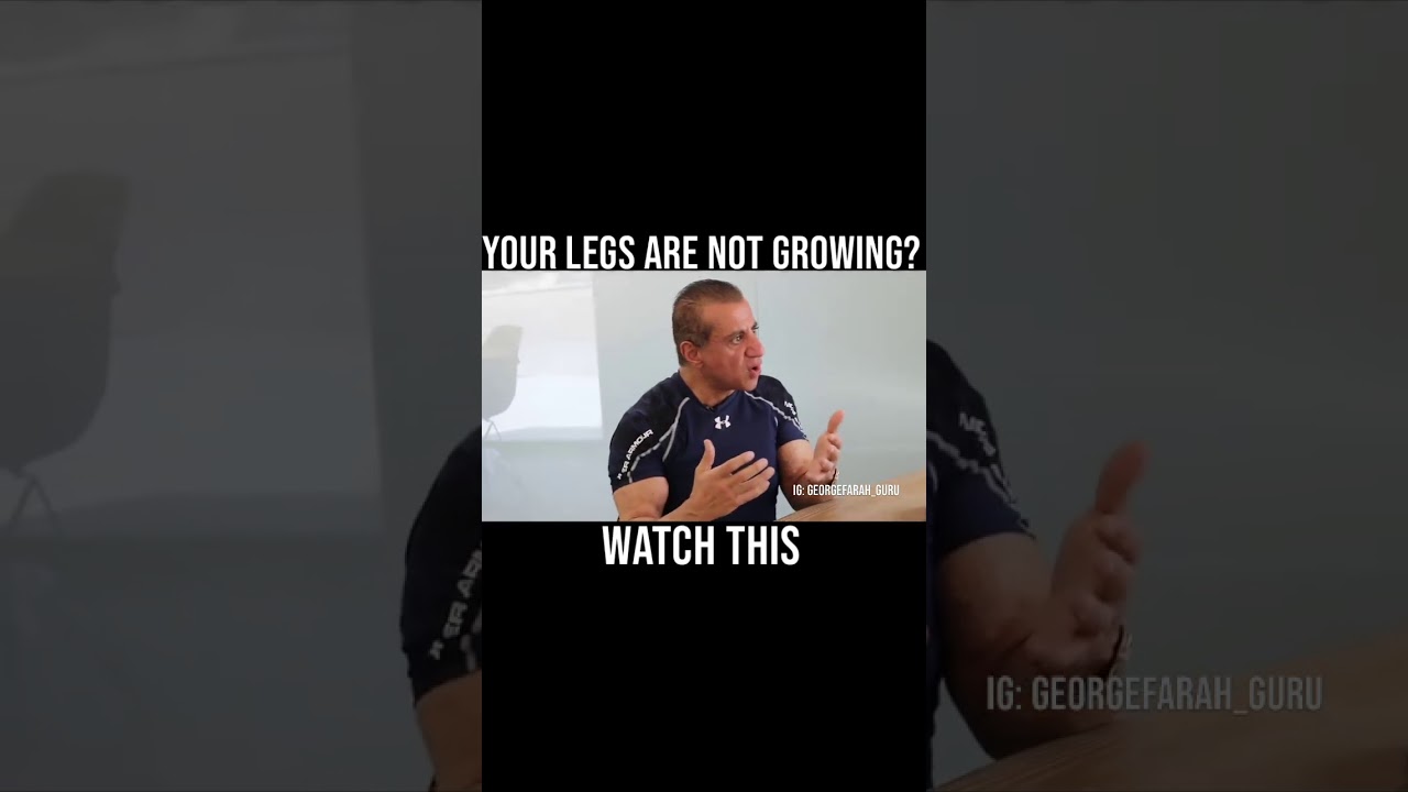 George Farrah explains: your legs are not growing