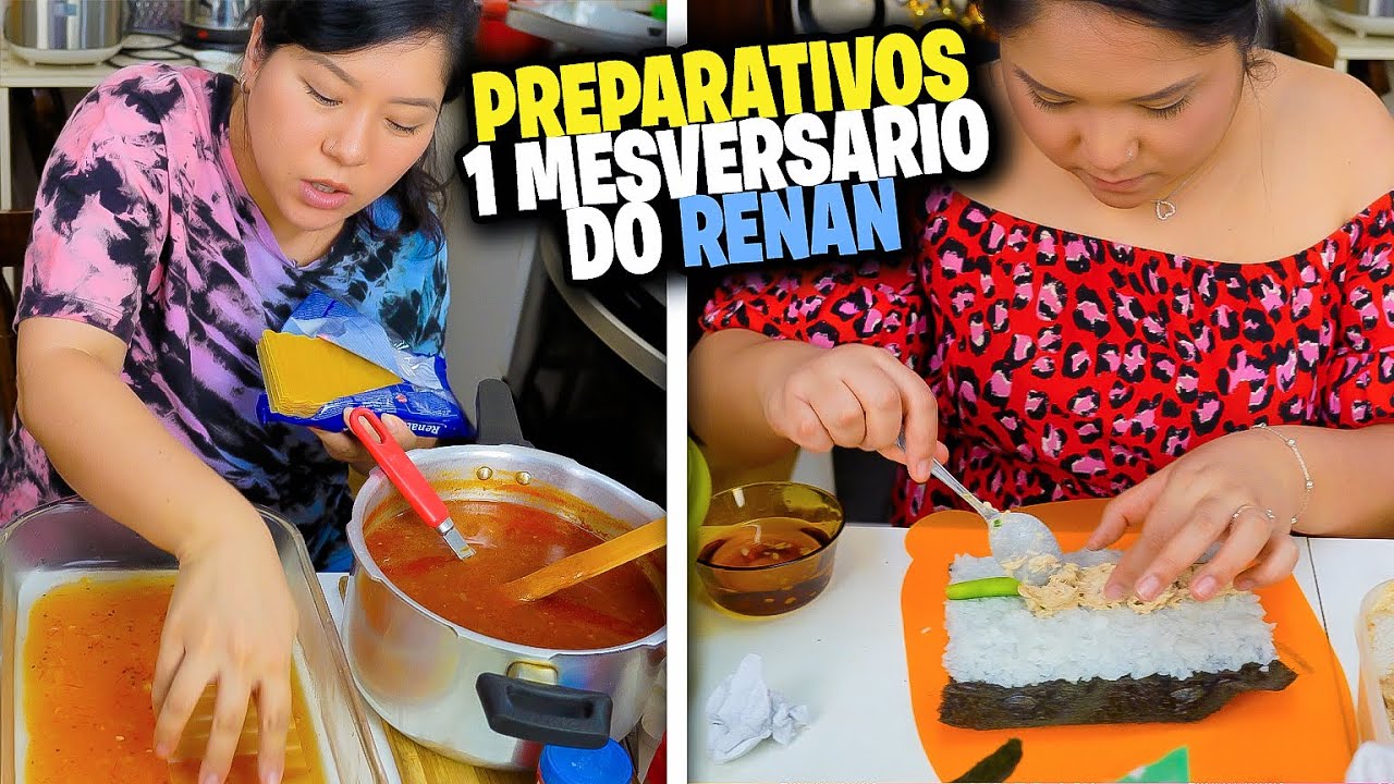 COZINHANDO PARA O 1º MÊSVERSÁRIO DO RENAN | Blog das irmãs