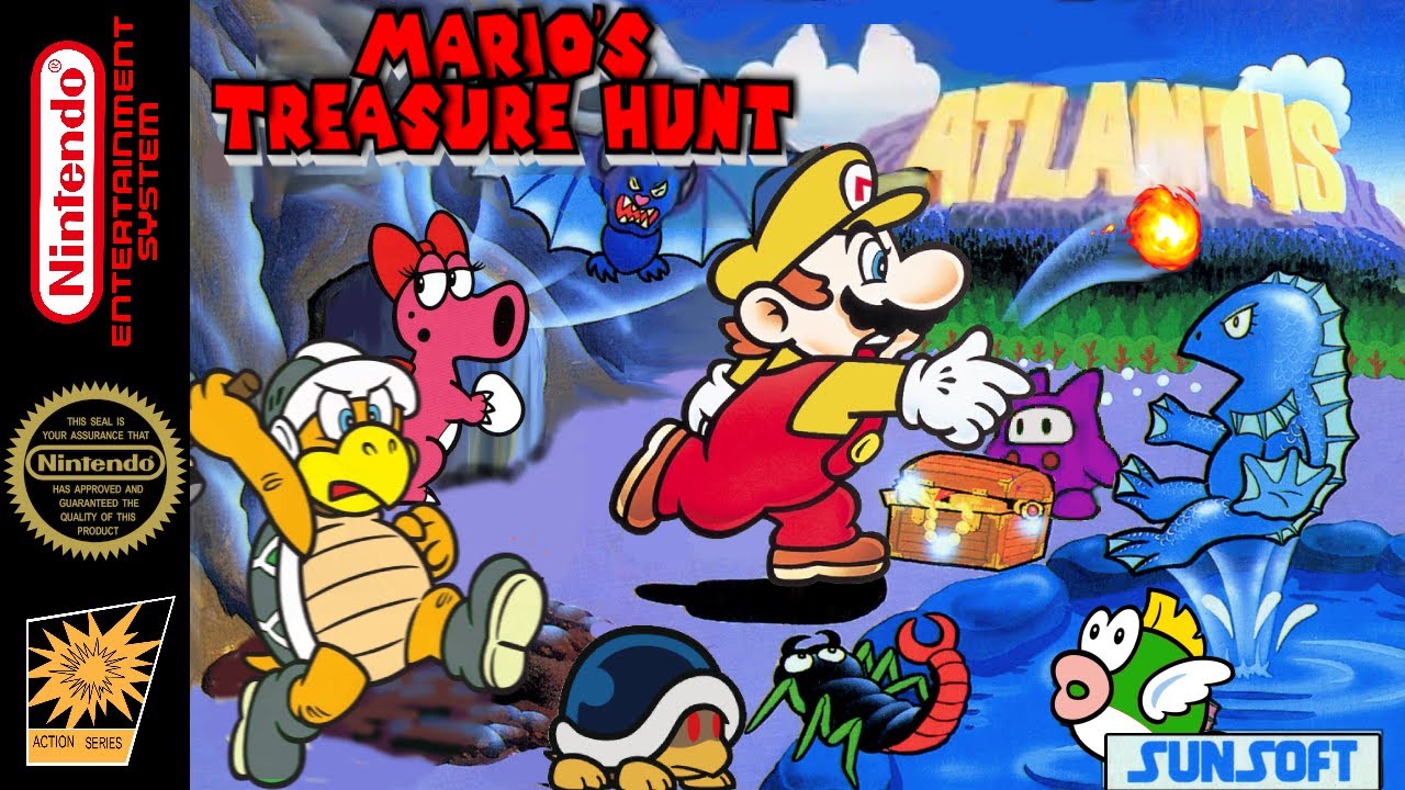 Mario’s Treasure Hunt - Hack of Atlantis no Nazo [NES]