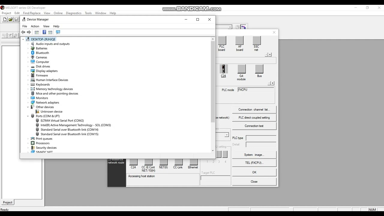 Mitsubishi Fx PLC in-built USB Driver Update