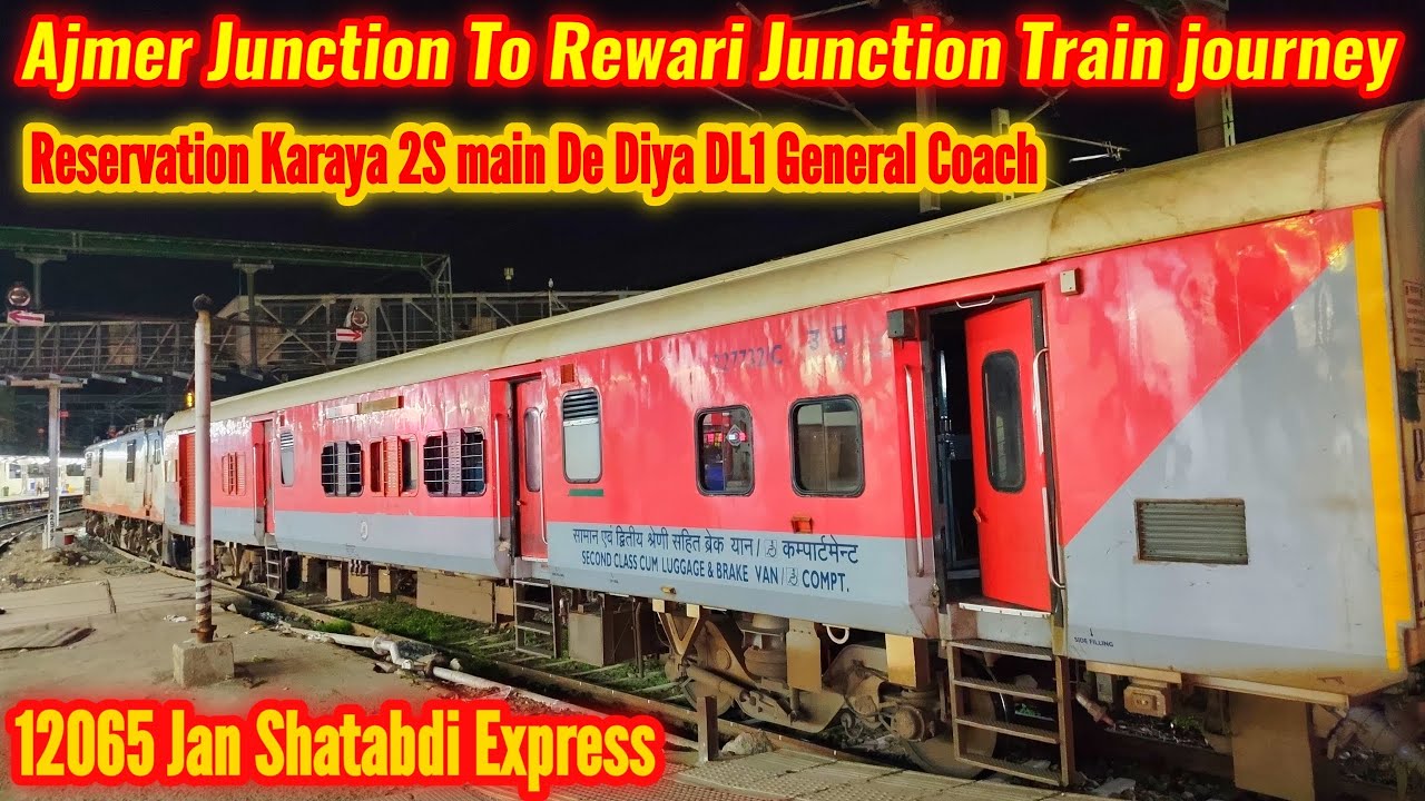 Ajmer Junction To Rewari Junction Train Journey in 12065 Jan Shatabdi express| #vlog #trainjourney .