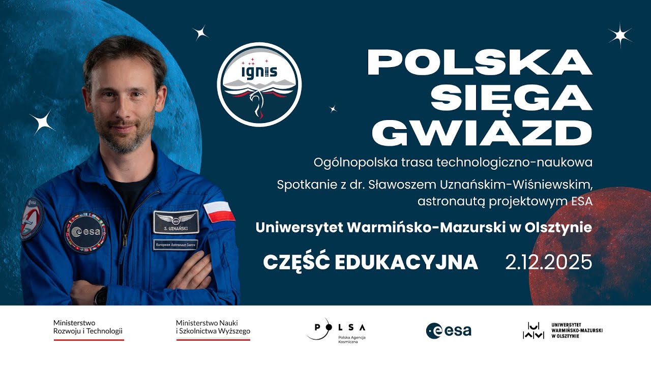 Sławosz Uznański-Wiśniewski na UWM w Olsztynie! Spotkanie z uczniami