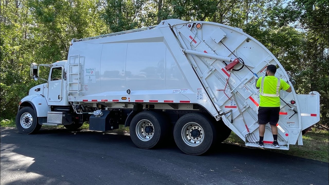 Pete McNeilus Rear Loader Garbage Truck Knocking Out the Trailer Park