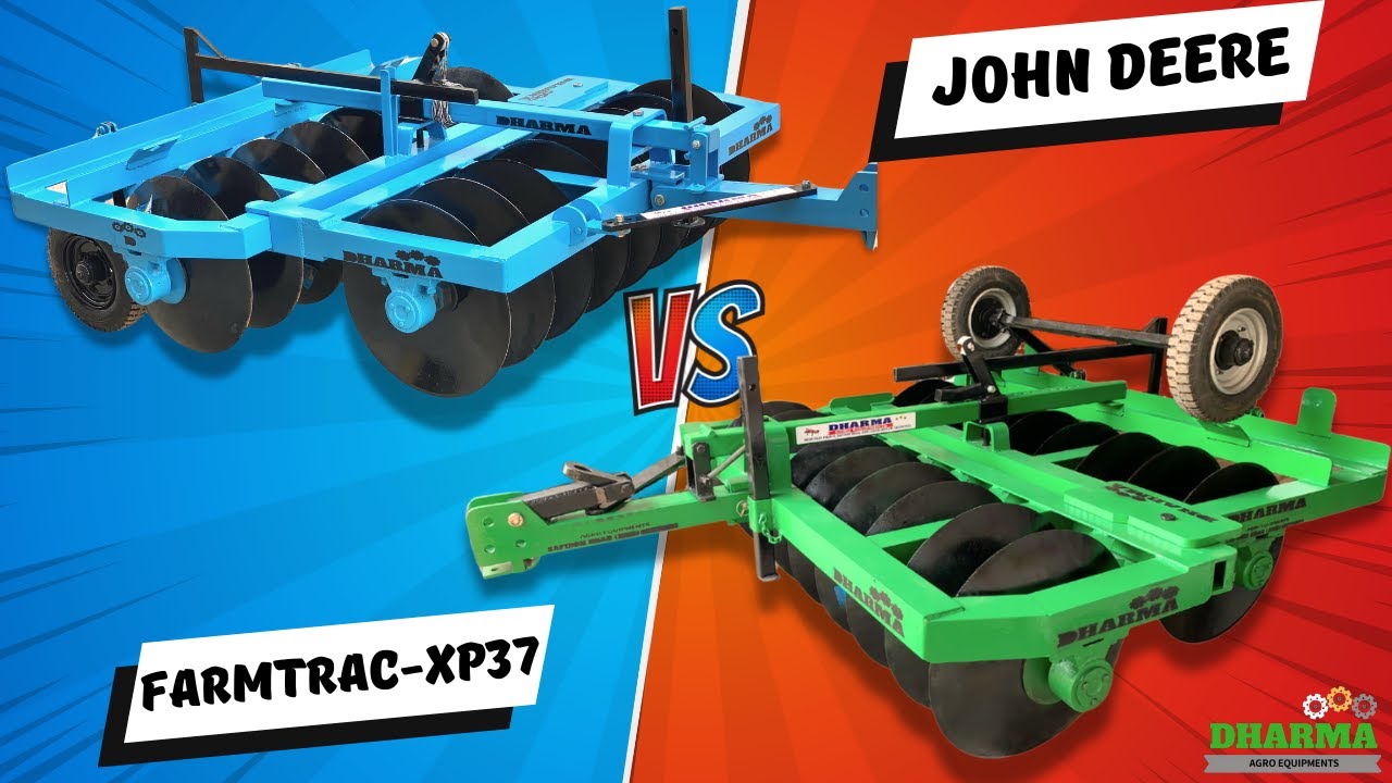 JOHN DEERE vs FARMTRAC | Konsi Harrow है सबसे दमदार? | Dharma Agro Jind 🌾💪