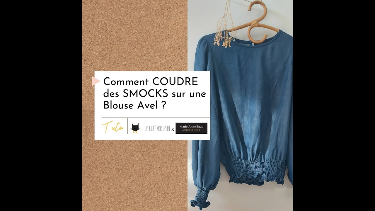 Coudre des smocks sur la blouse Avel - méthode facile