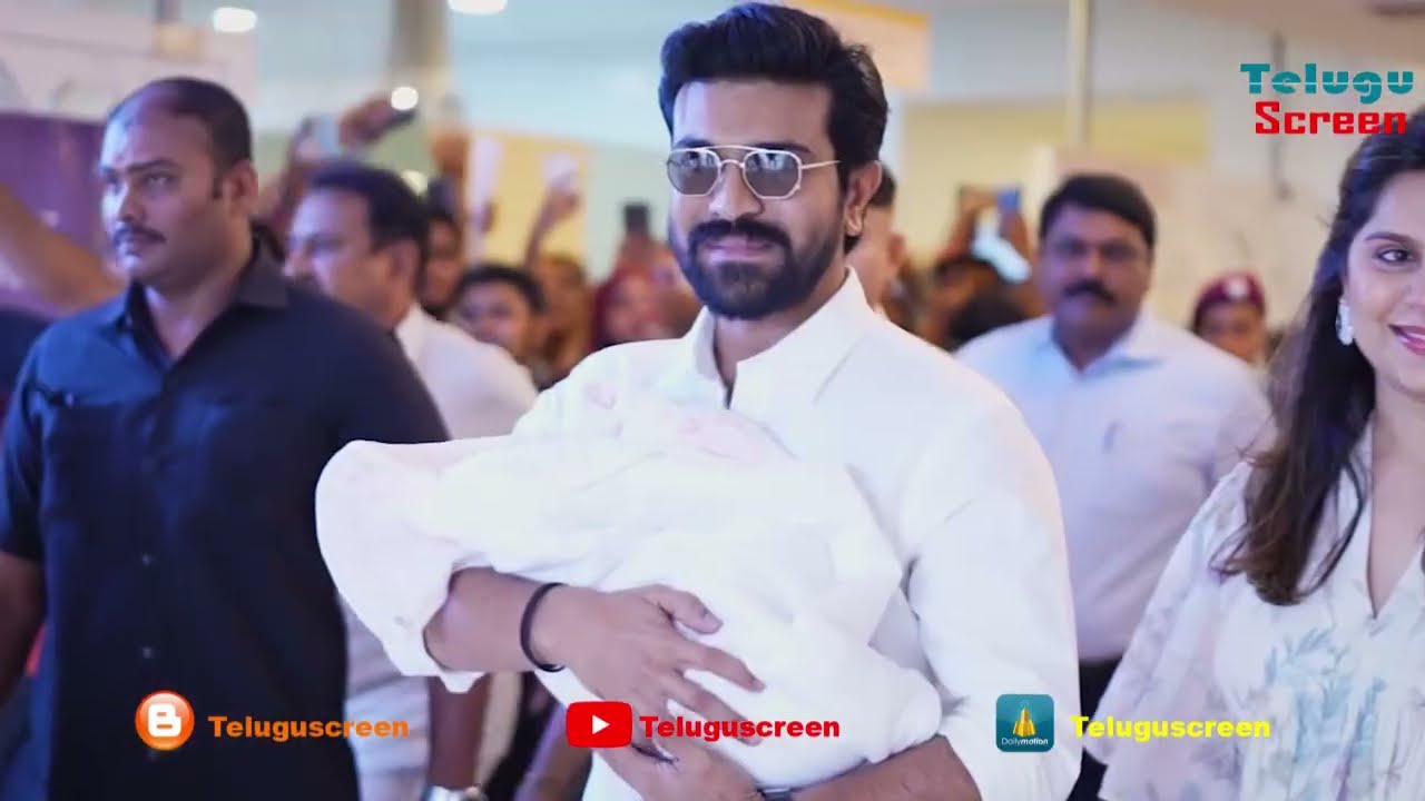 Mega Princess With Ram Charan & Upasana Konidela Candid Exclusive Visuals || Telugu Screen