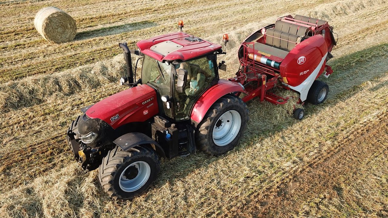 Case IH Maxxum 125 | Lely Welger RP 160 V | Pressatura fieno