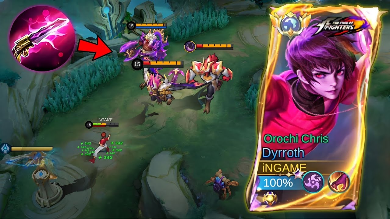 DYRROTH LIFESTEAL AND HIGH DAMAGE FOR INSANE 1 SHOT | TRICKS + GUIDE IN SOLO RANK LATE GAME - MLBB