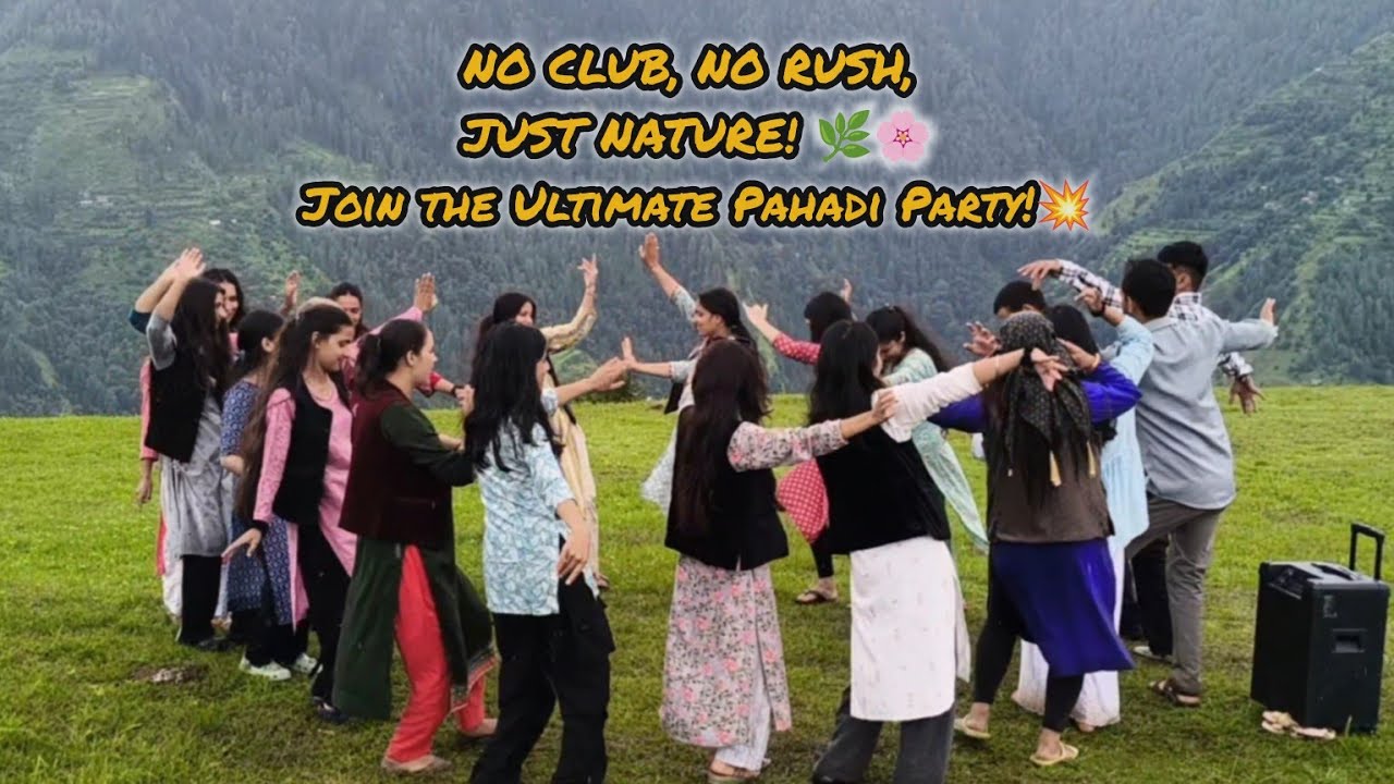 Non stop Pahadi dance 🌿🔥 | No Club, No Rush, Just Nature! #jaunsaridance #dance #trending