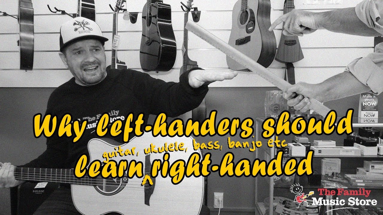 Should left-handers learn guitar right-handed?