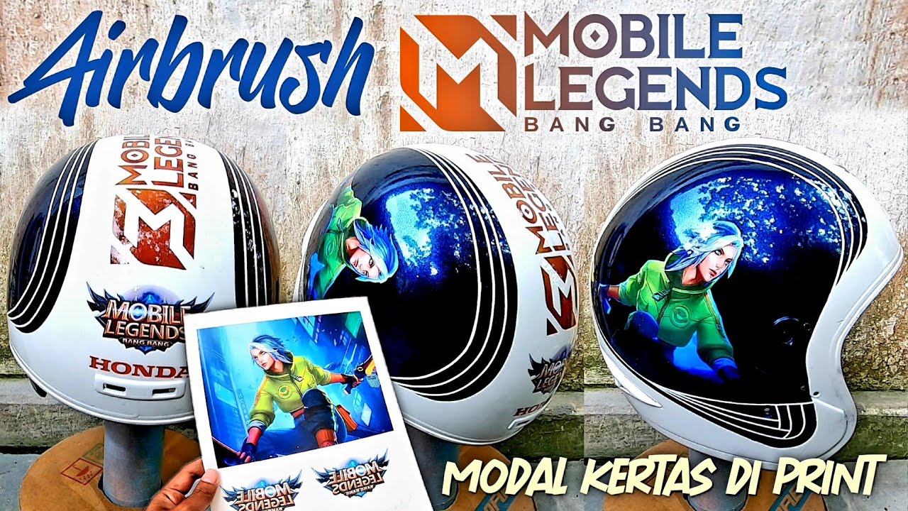 DIY Airbrush Helm Mobile Legends