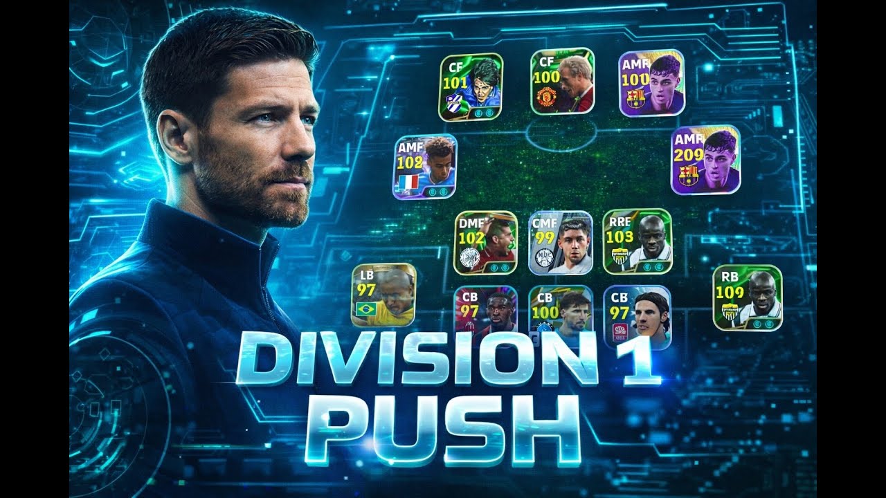 🎮 DIVISION 1 PUSH With Quick Counter Tactics | eFootball