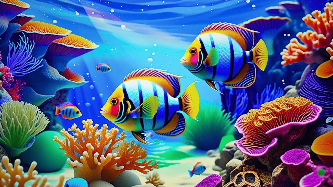 The Best 4K Aquarium 🐠 Dive Into The Mesmerizing Underwater Realm, Sea Jellyfish, Coral Reefs