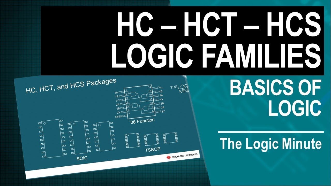 HC, HCT, and HCS Logic family overview