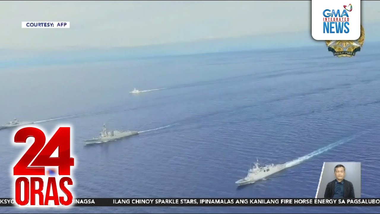 Mga barko ng China, namataan sa pagsasanay ng Pilipinas, USA at Australia sa West... | 24 Oras