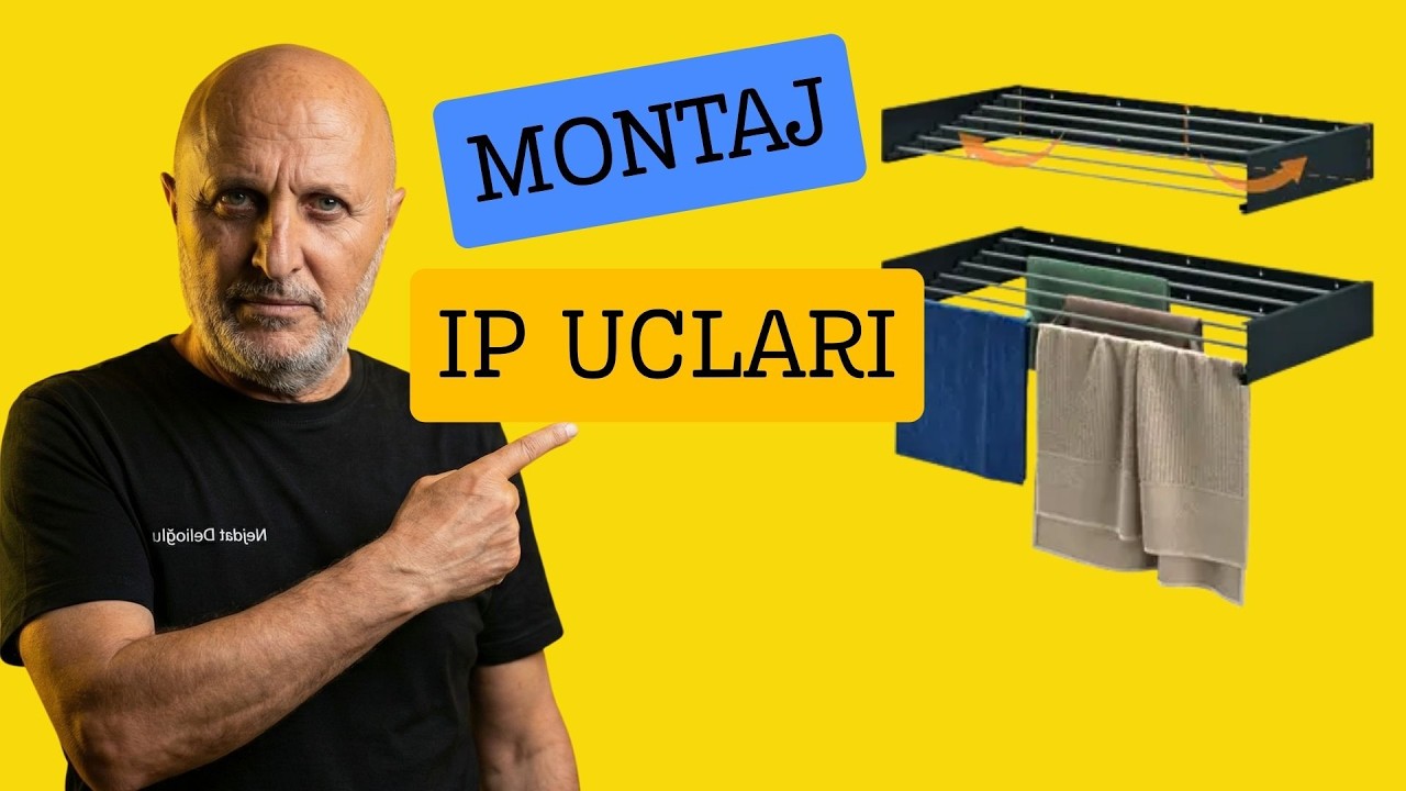 Balkon &Ccedil;amaşır Askısı Montajı | A&ccedil;ılır Kapanır &Ccedil;amaşır Askısı  Pratik Kurulum Rehberi.