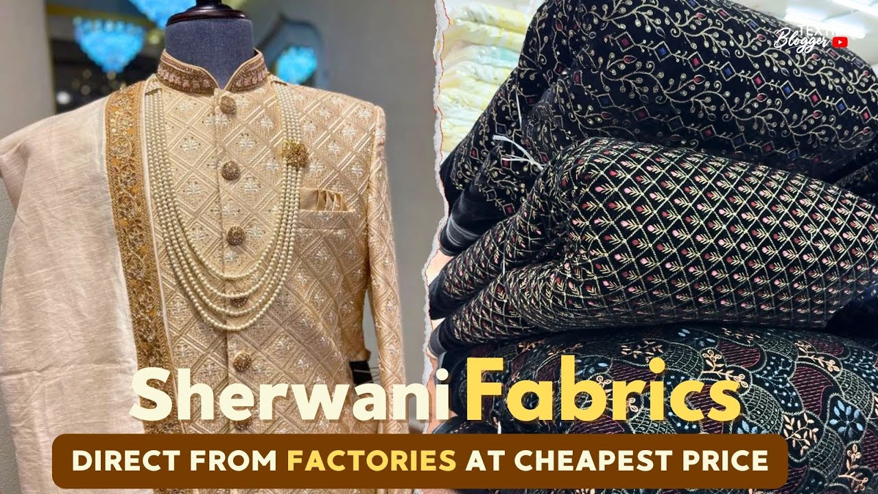 Exclusive Designer Fabrics For Grooms wear | Sherwani, Suits, Kurta, | Dyeable Fabric