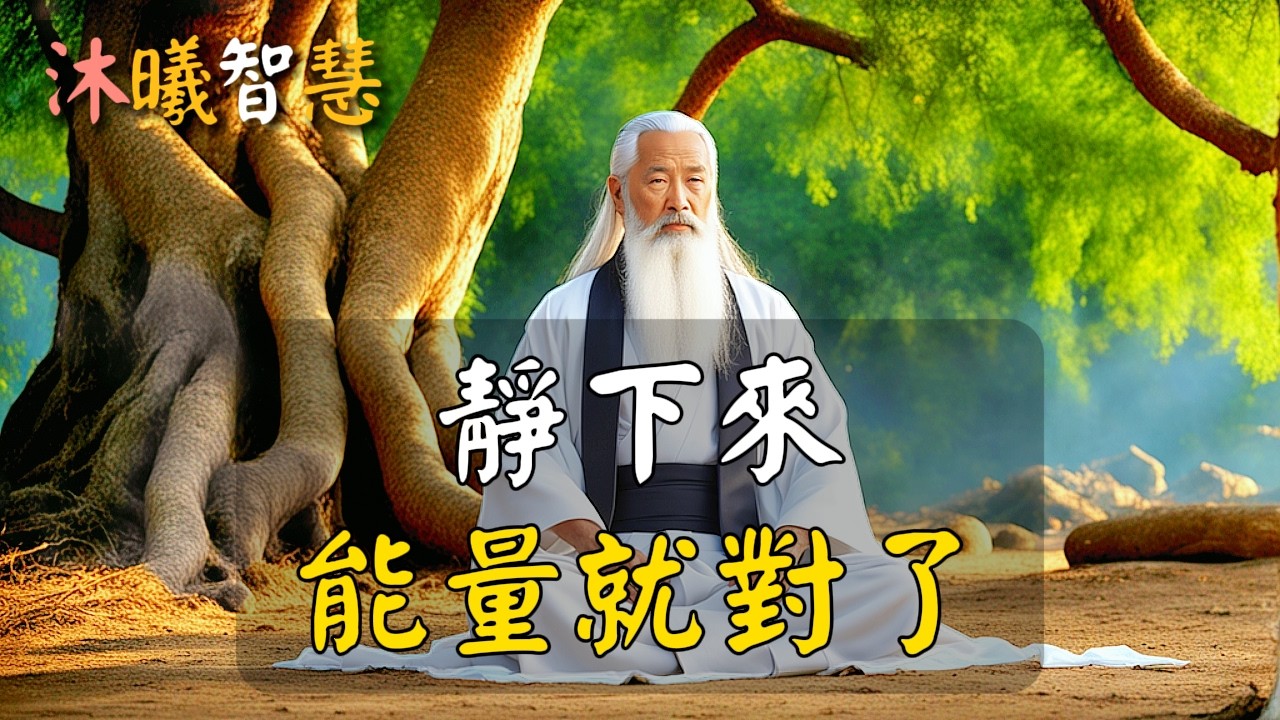 靜下來，能量就對了！人越安靜，越有能量，一旦你進入無我的虛靜狀態，能量就會源源不斷！[精簡版]#沐曦智慧