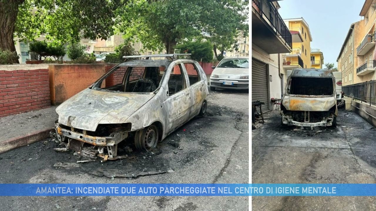 AMANTEA: INCENDIATE DUE AUTO PARCHEGGIATE NEL CENTRO DI IGIENE MENTALE