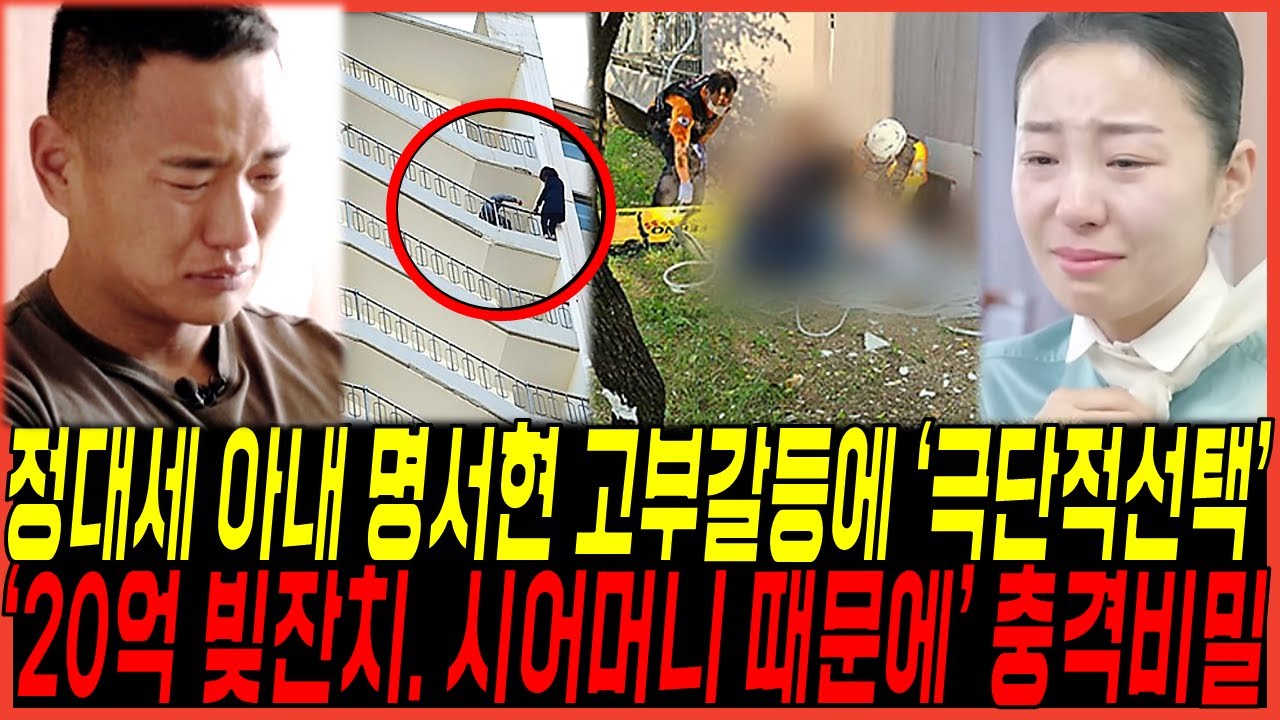 정대세 명서현 결국 엄마와 고부갈등에 