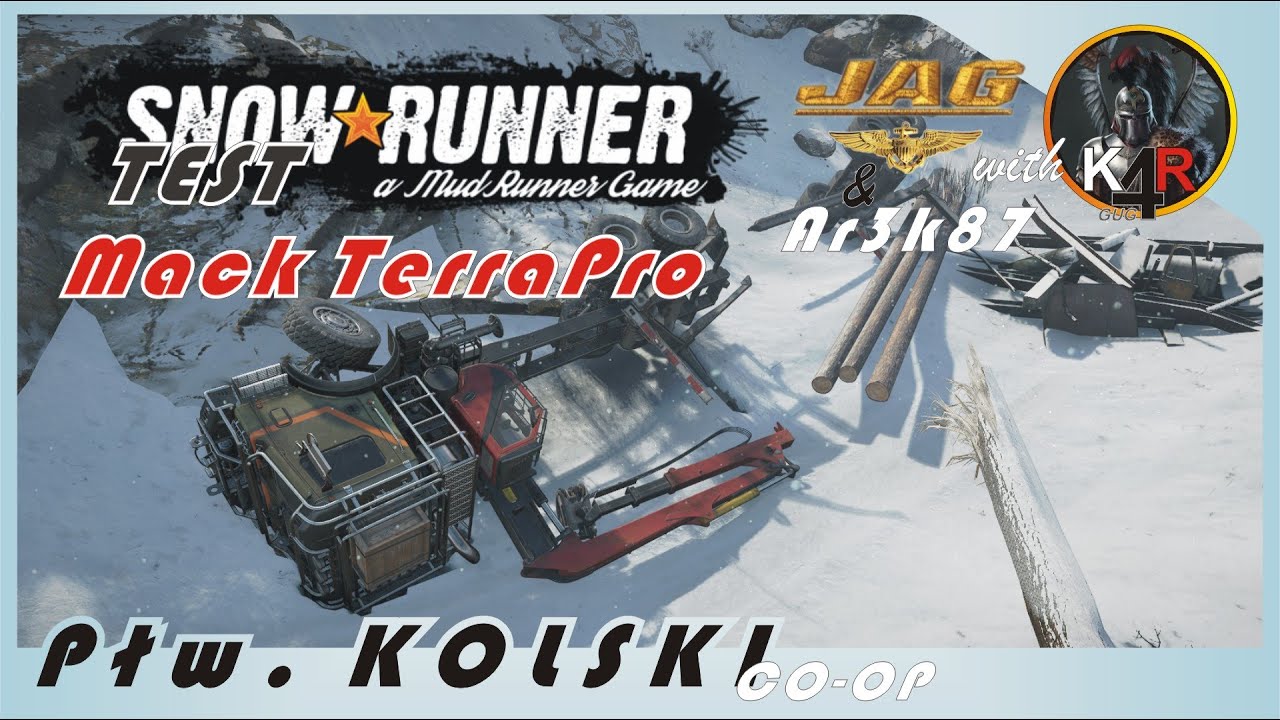 SnowRunner KOLSKI - TEST Terra Pro co-op JAG i Ar3k87  - Długie kłody