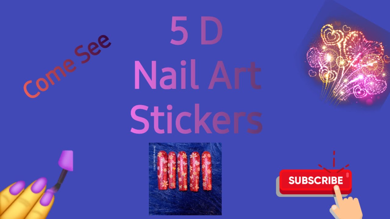 5D Nail Art Stickers Butterflies & Hearts #justnailedit #5dstickers #nails
